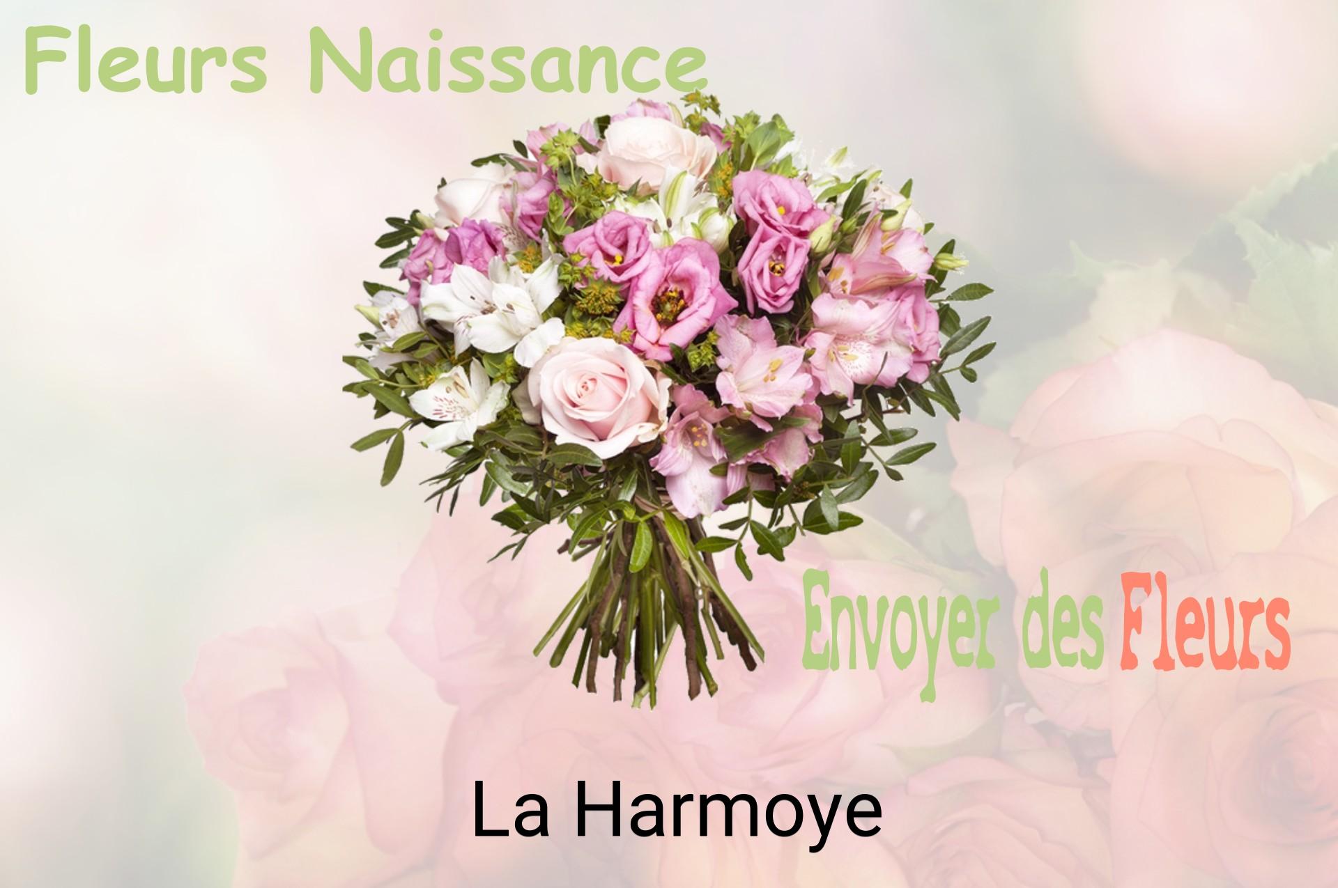 Bouquet de fleurs de naissance livré à La Harmoye